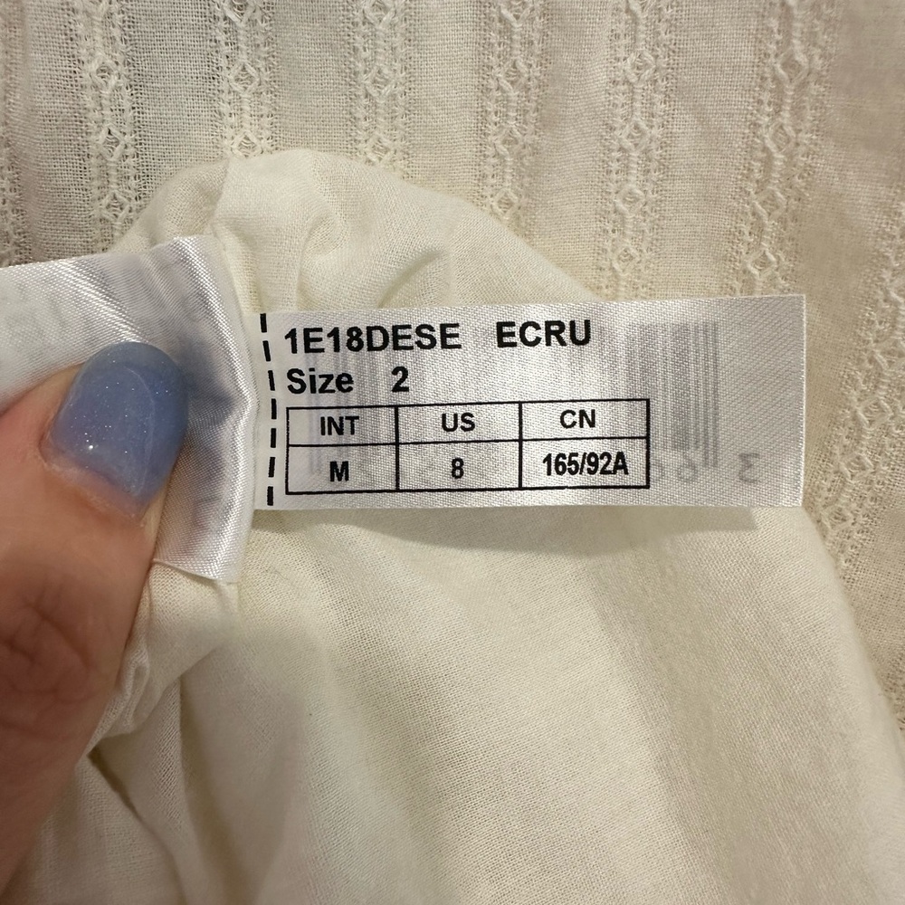 Ba&sh Desert Dress, Color - “Ecru”, Size 2 (US Medium) - Picture 9 of 10